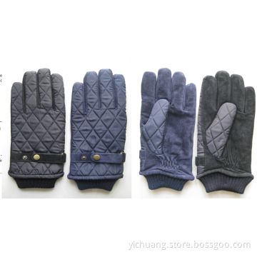 Gants mens authentiques à broderie sophistiquée pour hommes en hiver